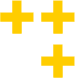 iconos de decoracion de forma de 3 más amarillo